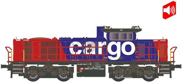 Kato HobbyTrain Lemke 90241 - Swiss Diesel locomotive Am 842 of the SBB Cargo (DCC Sound Decoder)